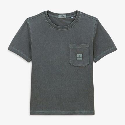 T-shirt manches courtes Tim garçon gris anthracite