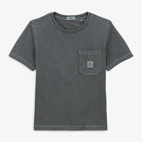 T-shirt manches courtes Tim garçon gris anthracite