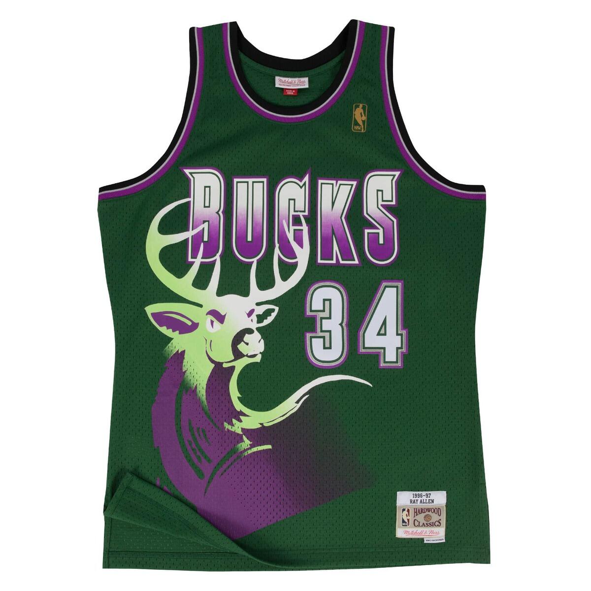 MITCHELL & NESS Milwaukee Bucks NBA Jersey Ray Allen