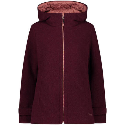 Damen Fleecejacke W JACKET FIX HOODWOOLTECH