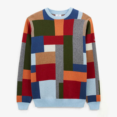 Malo patchwork trui