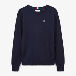 Pull garçon coton et laine bleu dark navy Maximus