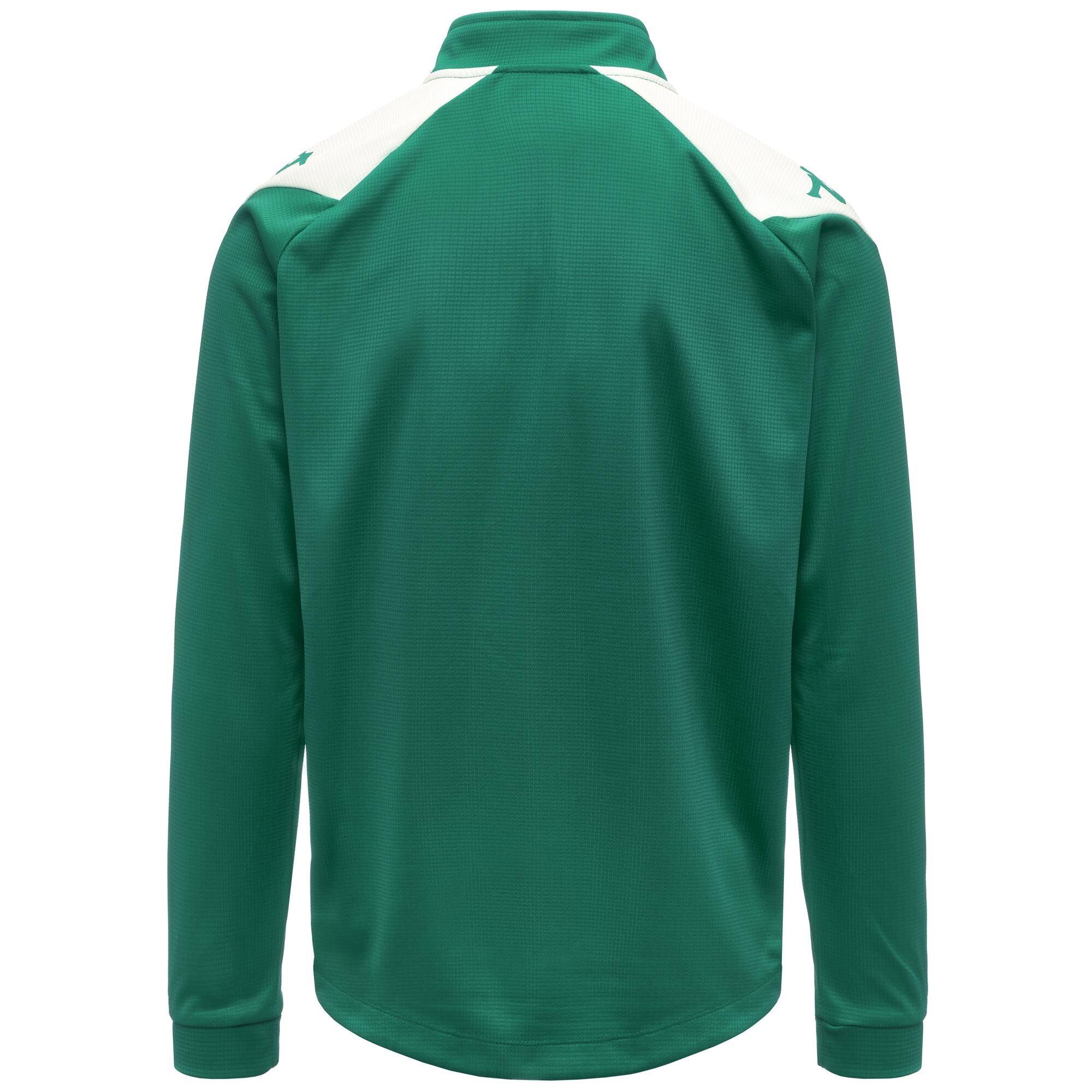 Felpa da uomo in poliestere riciclato verde da calcio 3/4