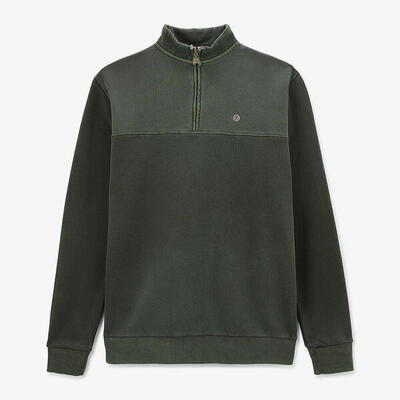 Saint cyp sweatshirt met ritskraag