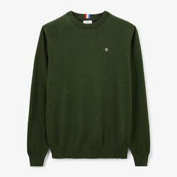 Pull coton et laine vert militaire Maximus