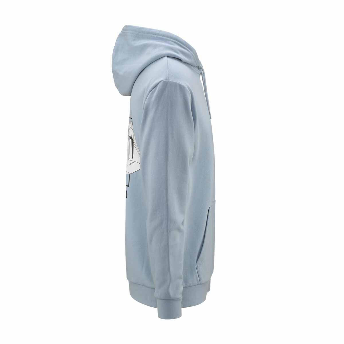 Felpa da uomo in cotone blu da streetwear sportivo 4/5