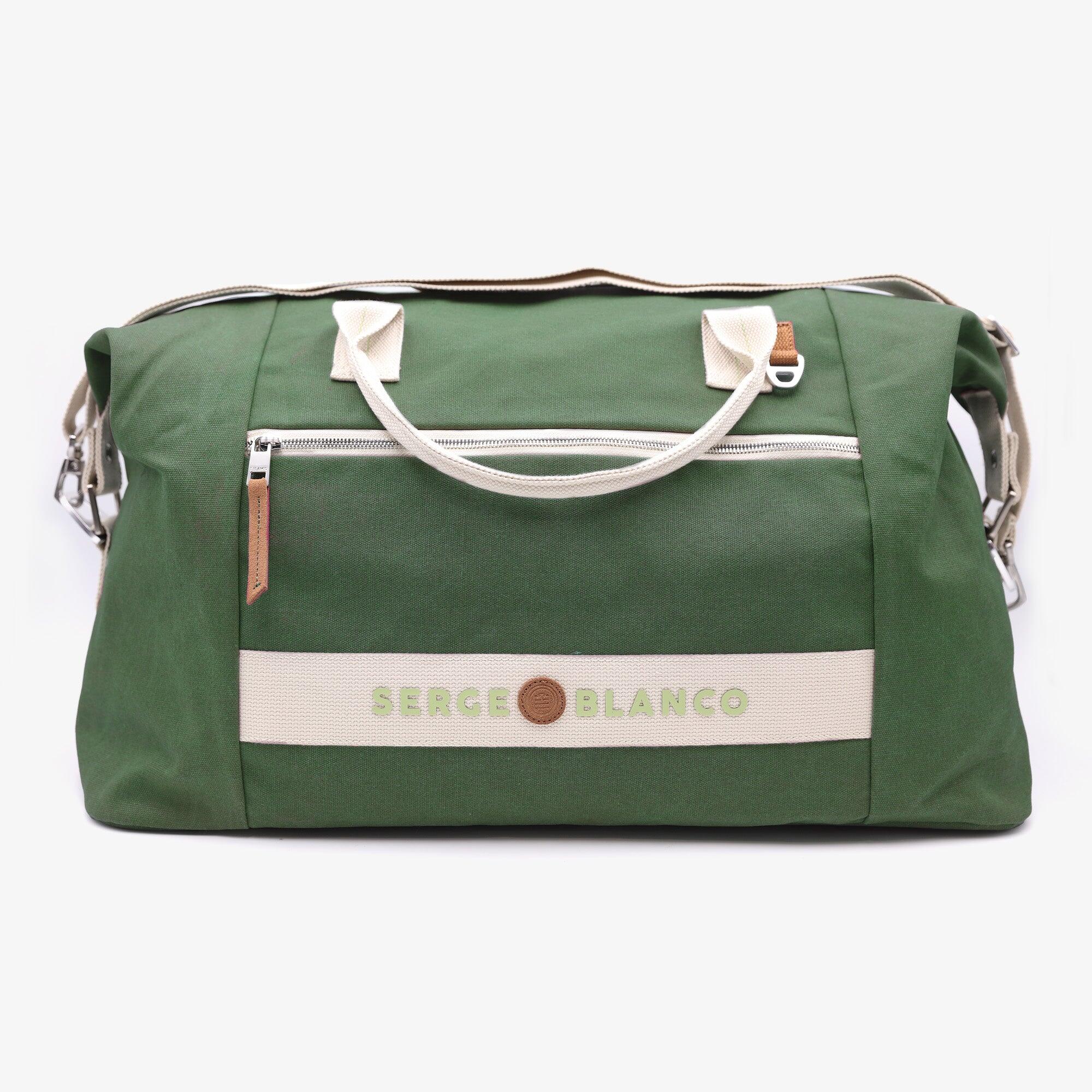 Serge Blanco - Sac De Voyage Gym Militaire - Etiquette De Bagage - Vert - Taille Unique - Decathlon