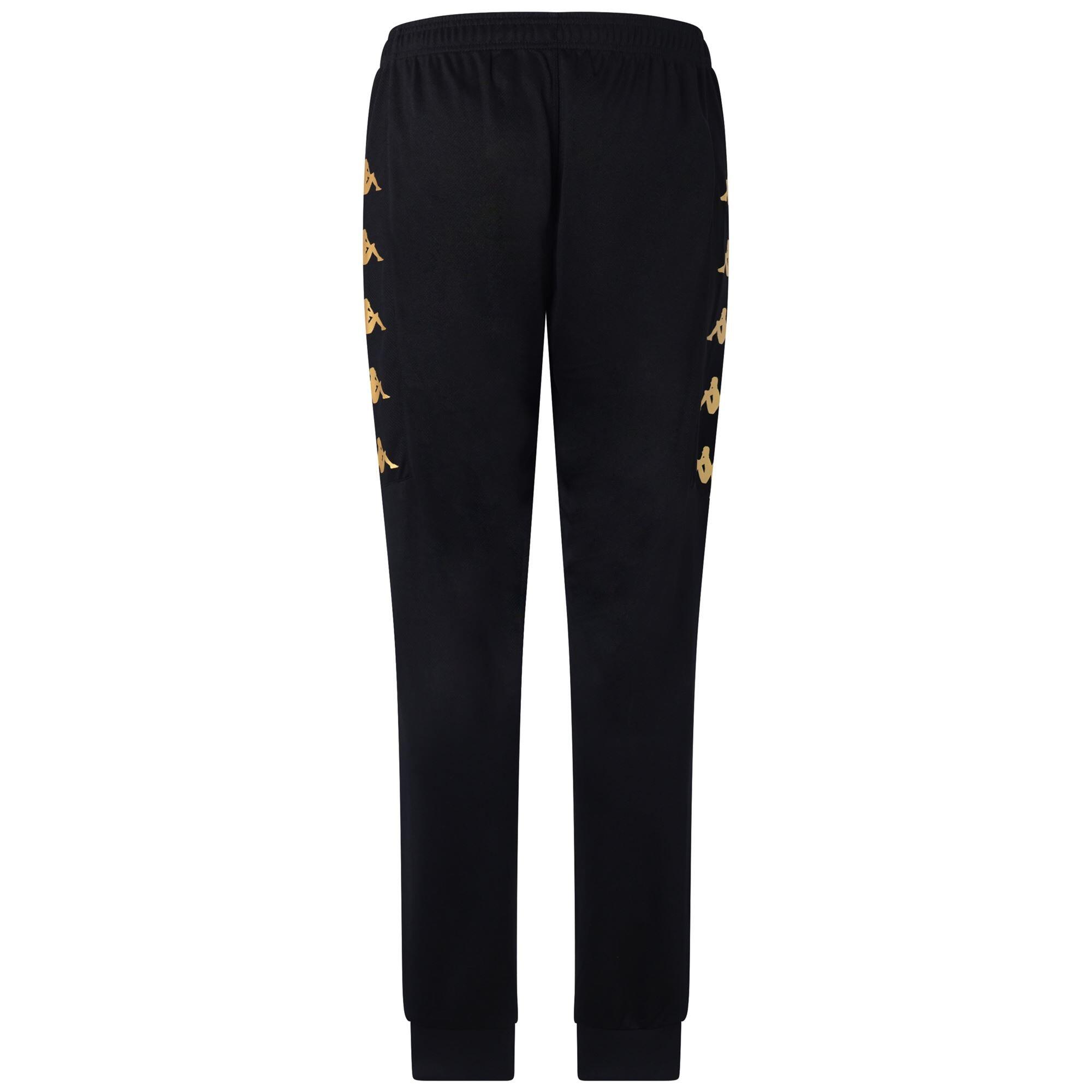 Pantaloni da uomo in poliestere nero da calcio 3/7