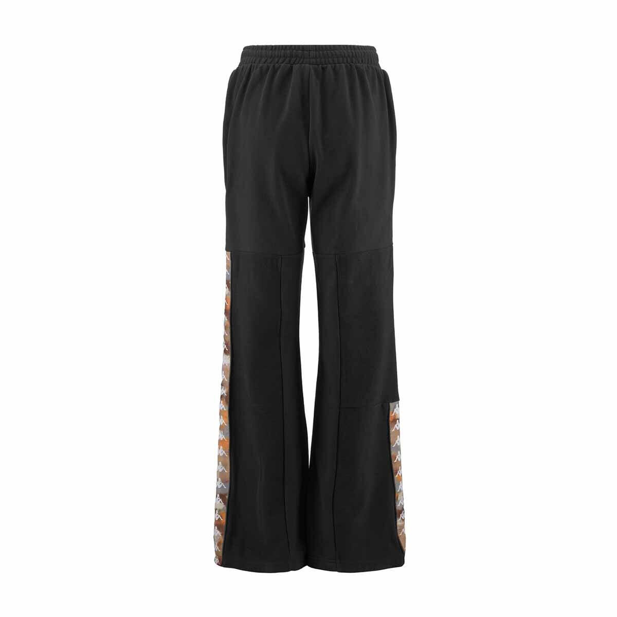Pantaloni tuta da donna in cotone grigio da sport street KAPPA