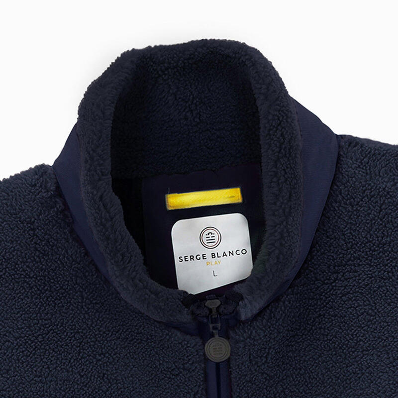 Veste Polaire Toronto PLAY Serge Blanco - Parka Polaire Homme, Coupe Ajustée, Poches Zippées