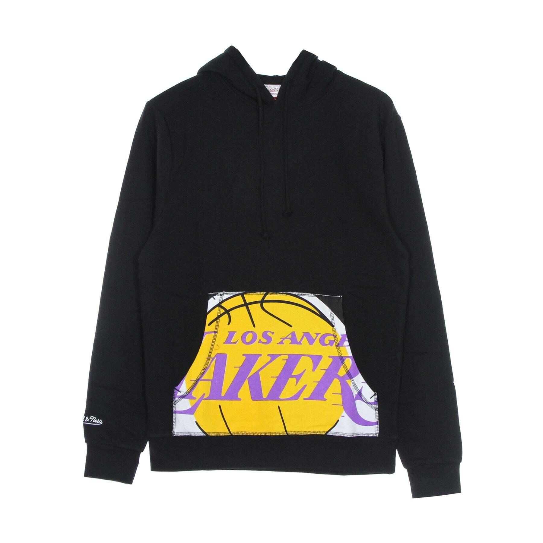 MITCHELL & NESS Felpa corta con cappuccio e logo Los Angeles Lakers