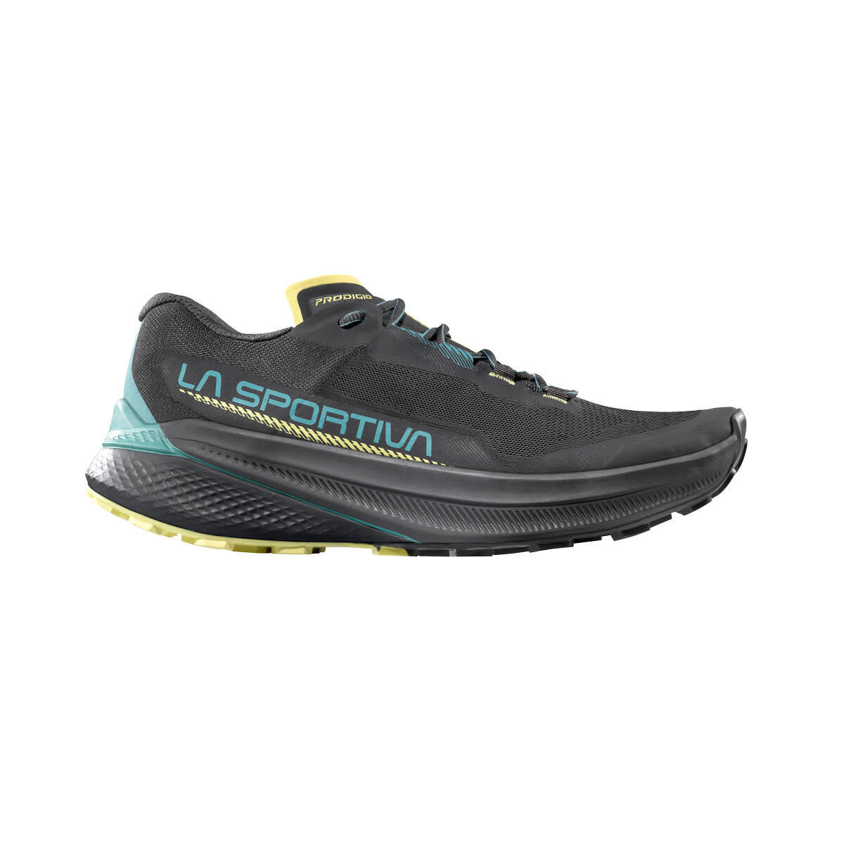 La Sportiva - Chaussure Trail Femme - La Sportiva Prodigio W - Carbon/juniper - Baskets - Bleu|gris - Decathlon