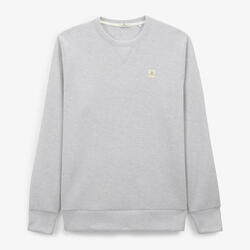 Sweat à col rond uni gris chiné Play