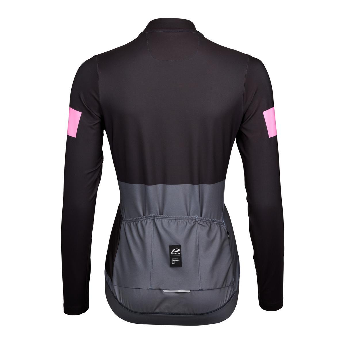 Senhora Fulzip-Camisola sportiv - P-RUSH RIDER W - preto - 3 Taschen - Ciclismo 3/6