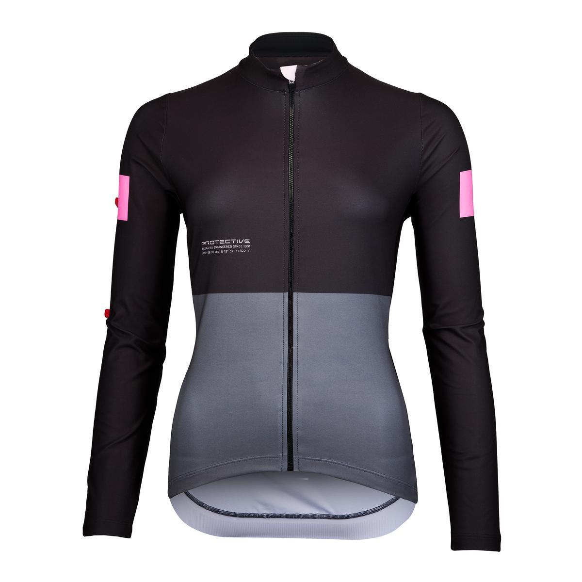 Senhora Fulzip-Camisola sportiv - P-RUSH RIDER W - preto - 3 Taschen - Ciclismo 2/6