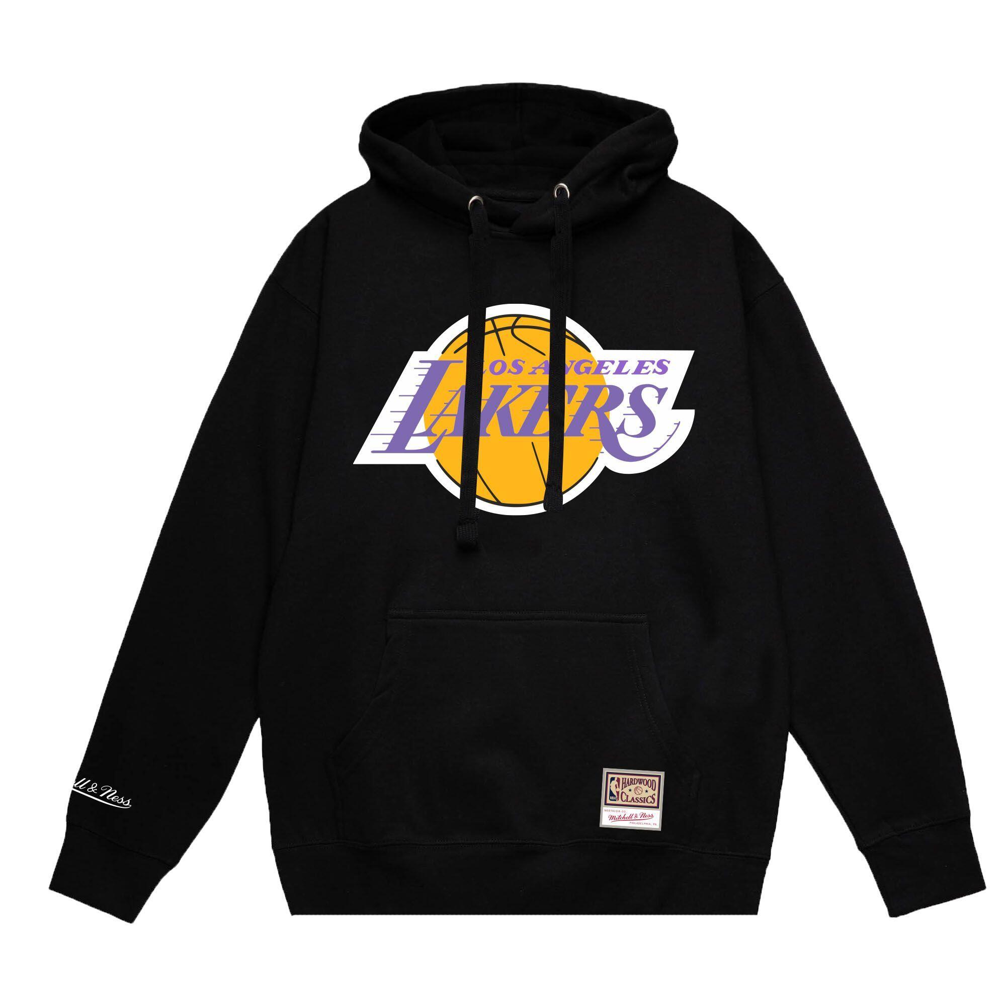 MITCHELL & NESS Felpa con cappuccio con logo della squadra UPD Los Angeles Lakers UPD