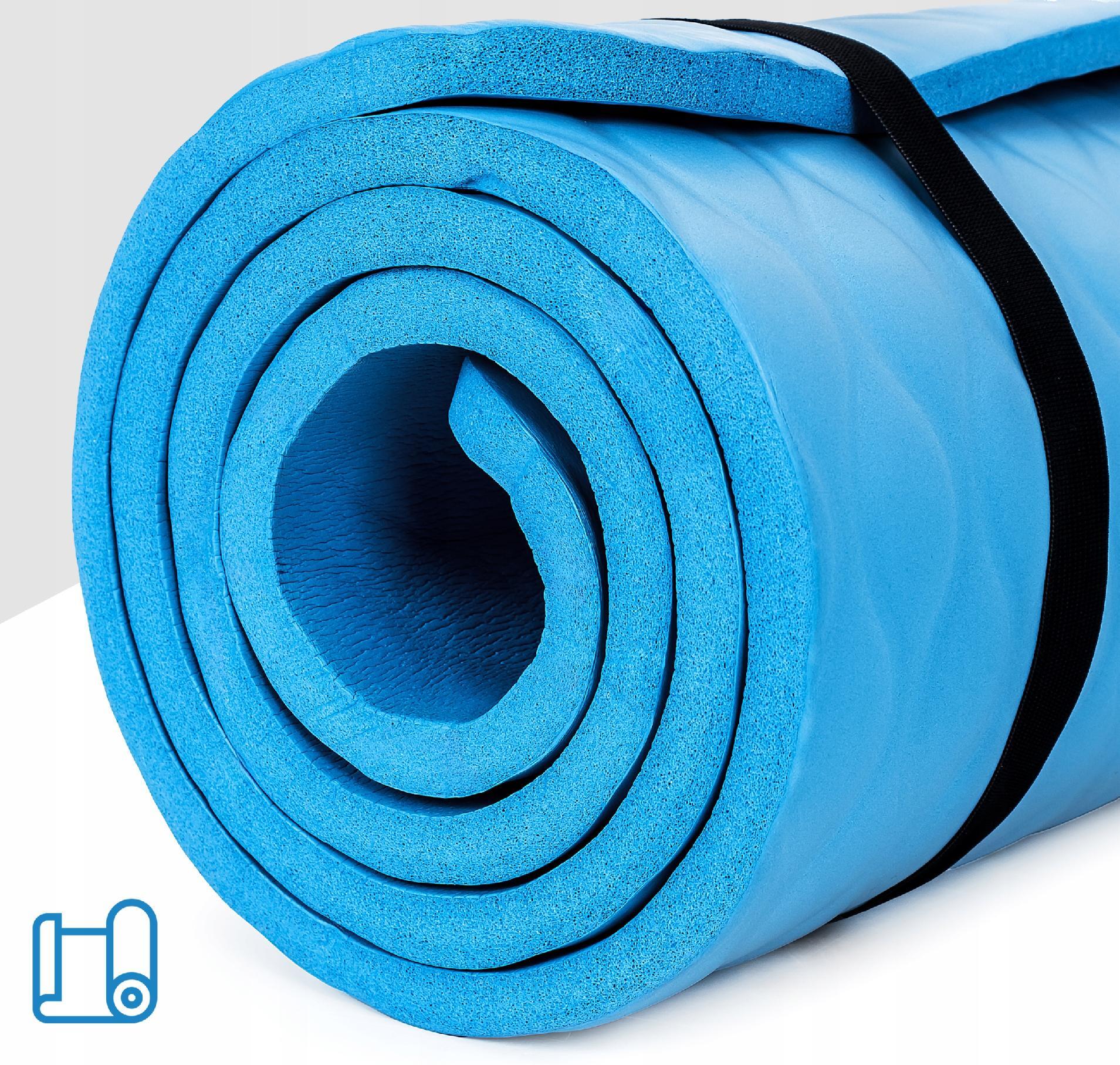 Mata do ćwiczeń treningowa Sapphire SG-1130 NBR 15 mm z pokrowcem 5/7