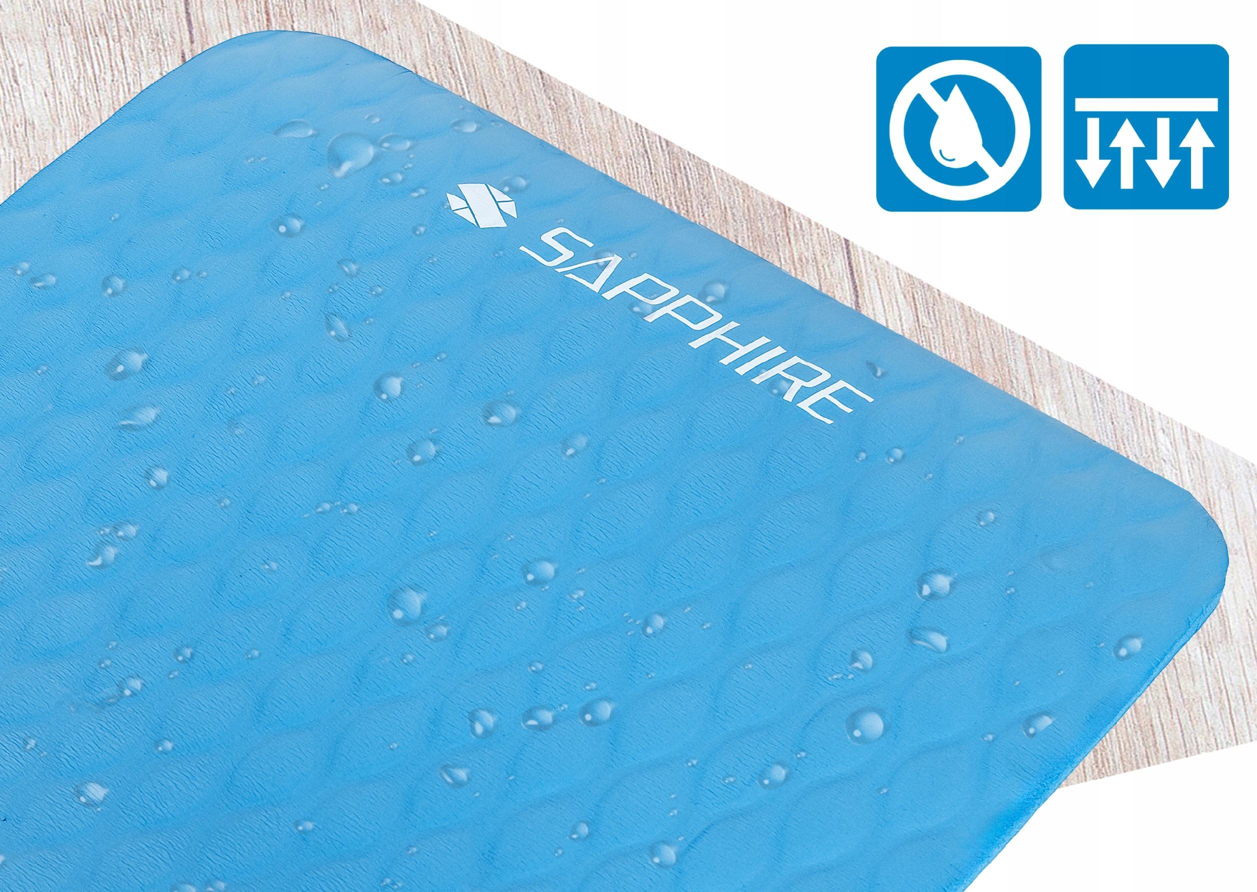 Mata do ćwiczeń treningowa Sapphire SG-1130 NBR 15 mm z pokrowcem 4/7