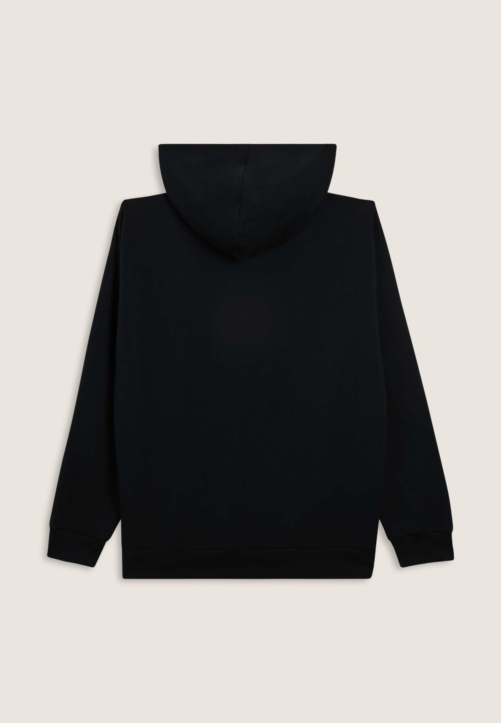Sweat-shirt entièrement zippé avec capuche en jersey et poches kangourou 2/3