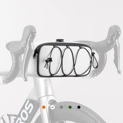 Rockbros fietsstuurtas 1,9l waterdicht reflecterend gravel race mtb oranje