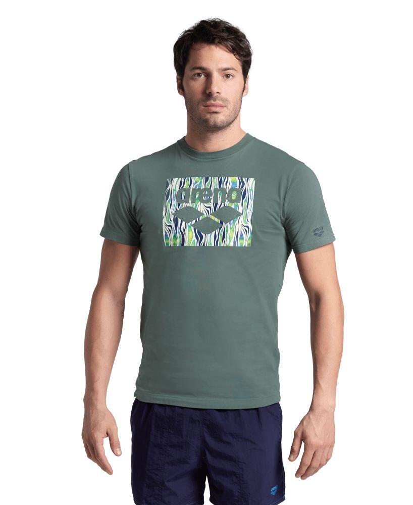 Męska koszulka sportowa T-shirt bawełniany na trening Arena Solid