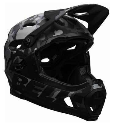 Bell Super DH Mips Casco con mento rimovibile Nero Grigio Camo