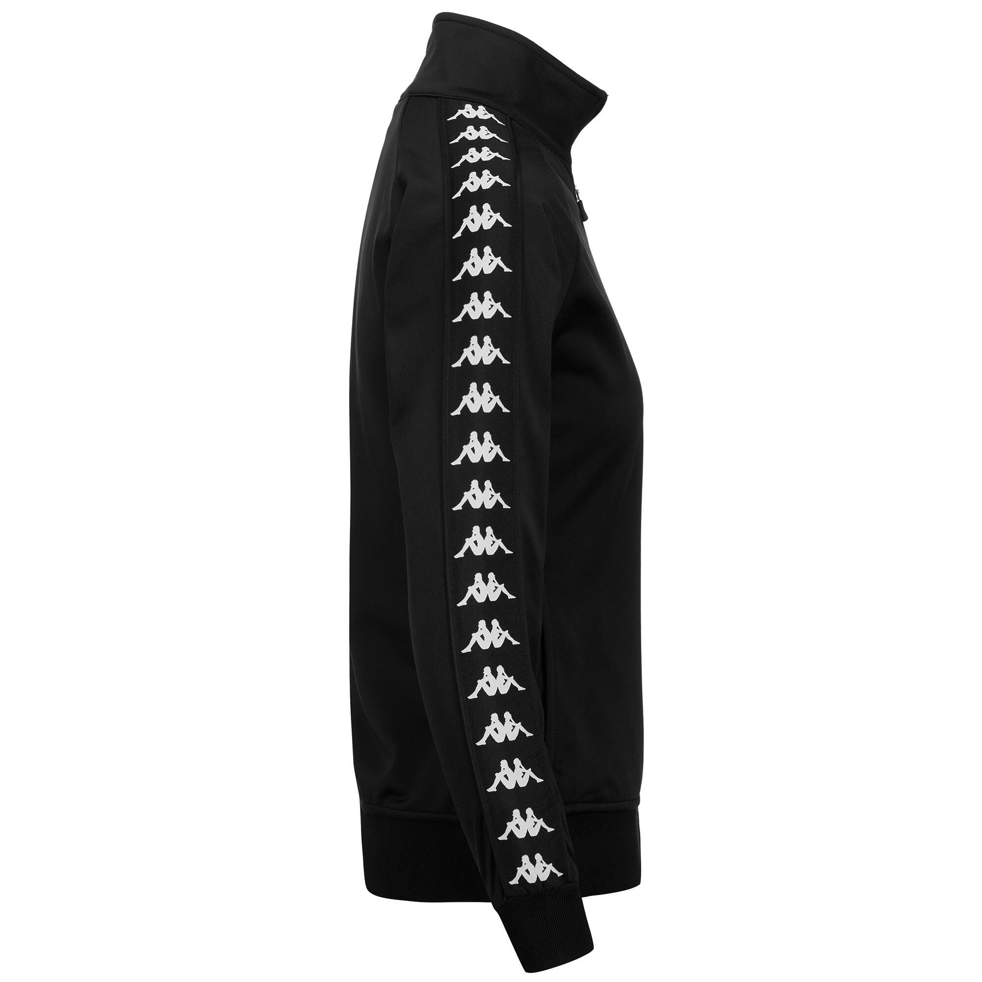 Felpa da bambina in poliestere nero da streetwear sportivo 2/4