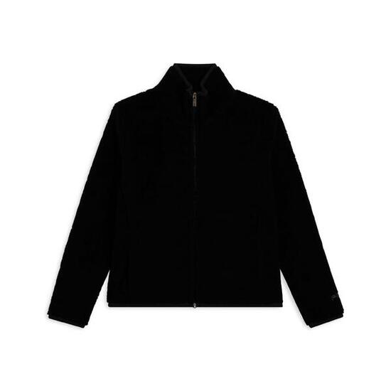 Veste pour femmes en tissu Sherpa avec col montant et fermeture à glissière