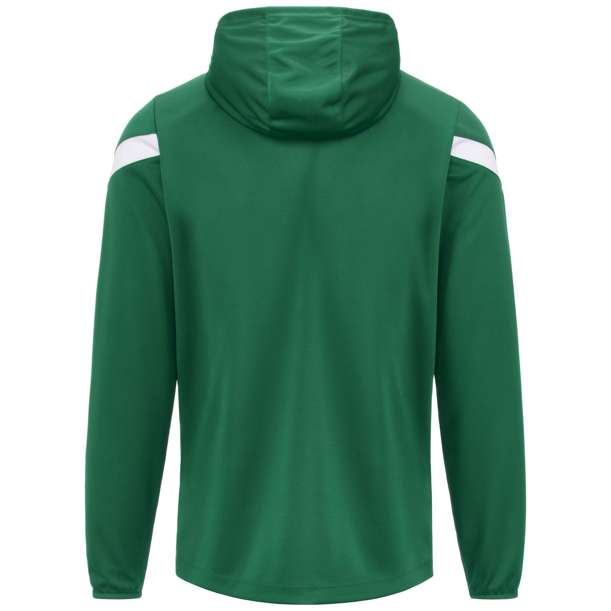 Felpa da bambino in poliestere verde da calcio 3/4