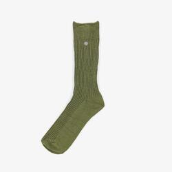 Pack 3 paires de chaussettes longues unies vert teck