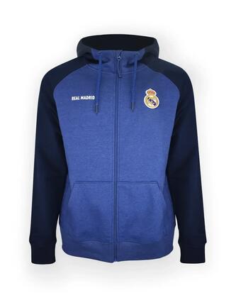 Sweat à capuche bleu foncé pour enfant du Real Madrid