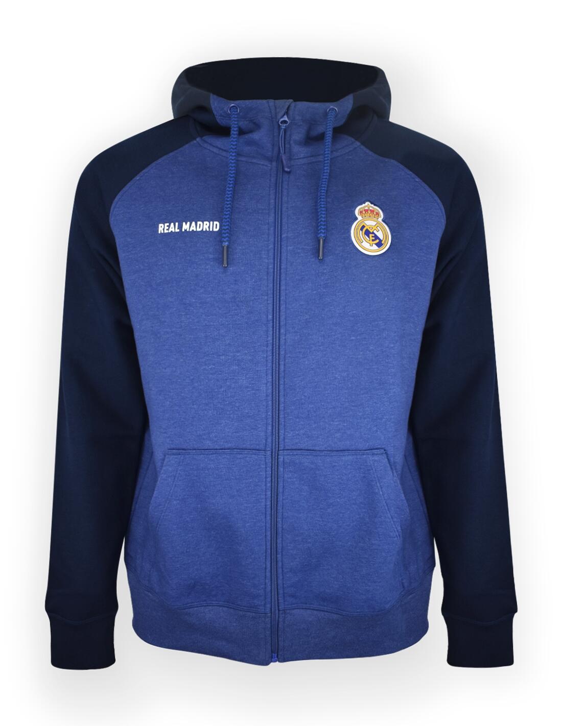 Felpa con cappuccio blu scuro del Real Madrid 3/4