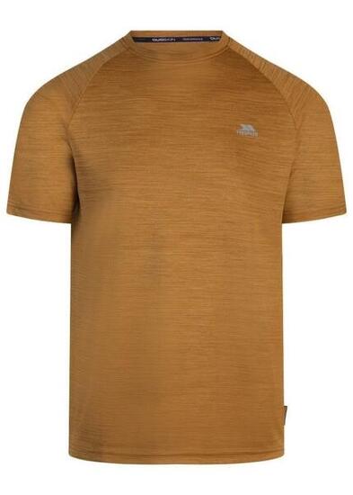 T-shirt Trespass LEECANA homme orange 100% polyester manches courtes