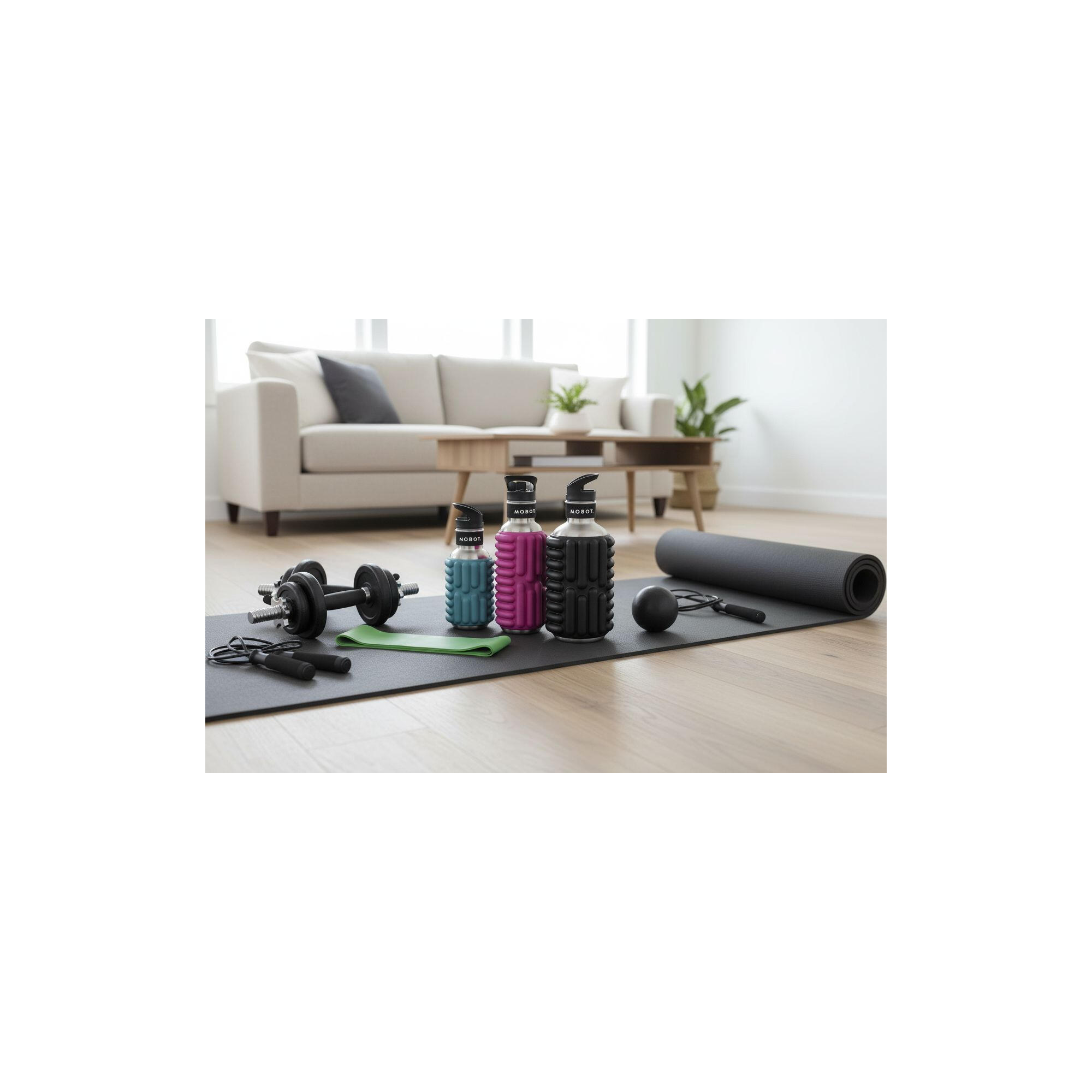 Sportfles - Mobot - 2 in 1 massage rolfunctie - Black ops 2/5