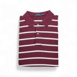 Reconditionné - Polo manches courtes Homme Bordeaux - homme - Excellent