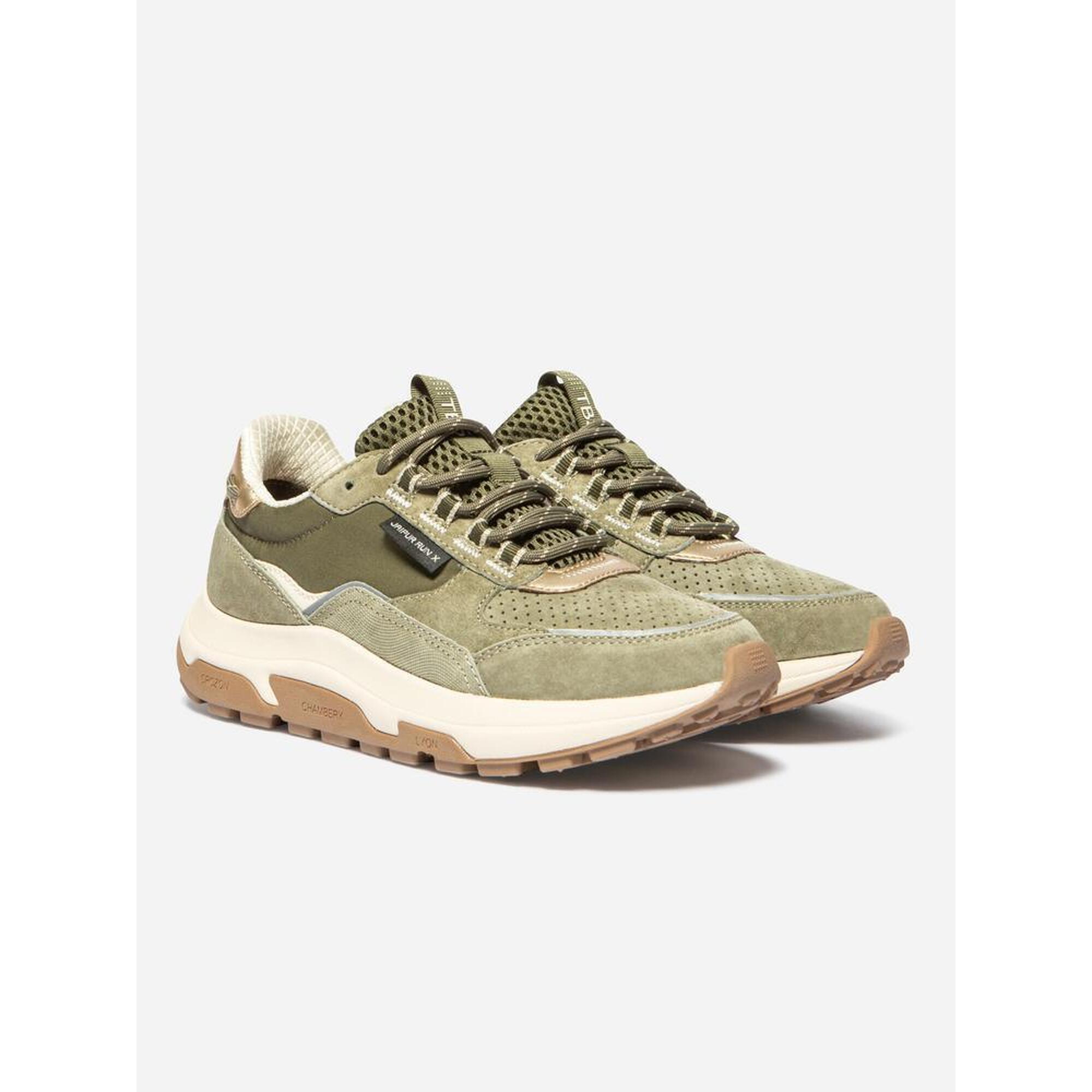 Baskets Femme Baskets TBS JAZONNE Beige Vert TBS