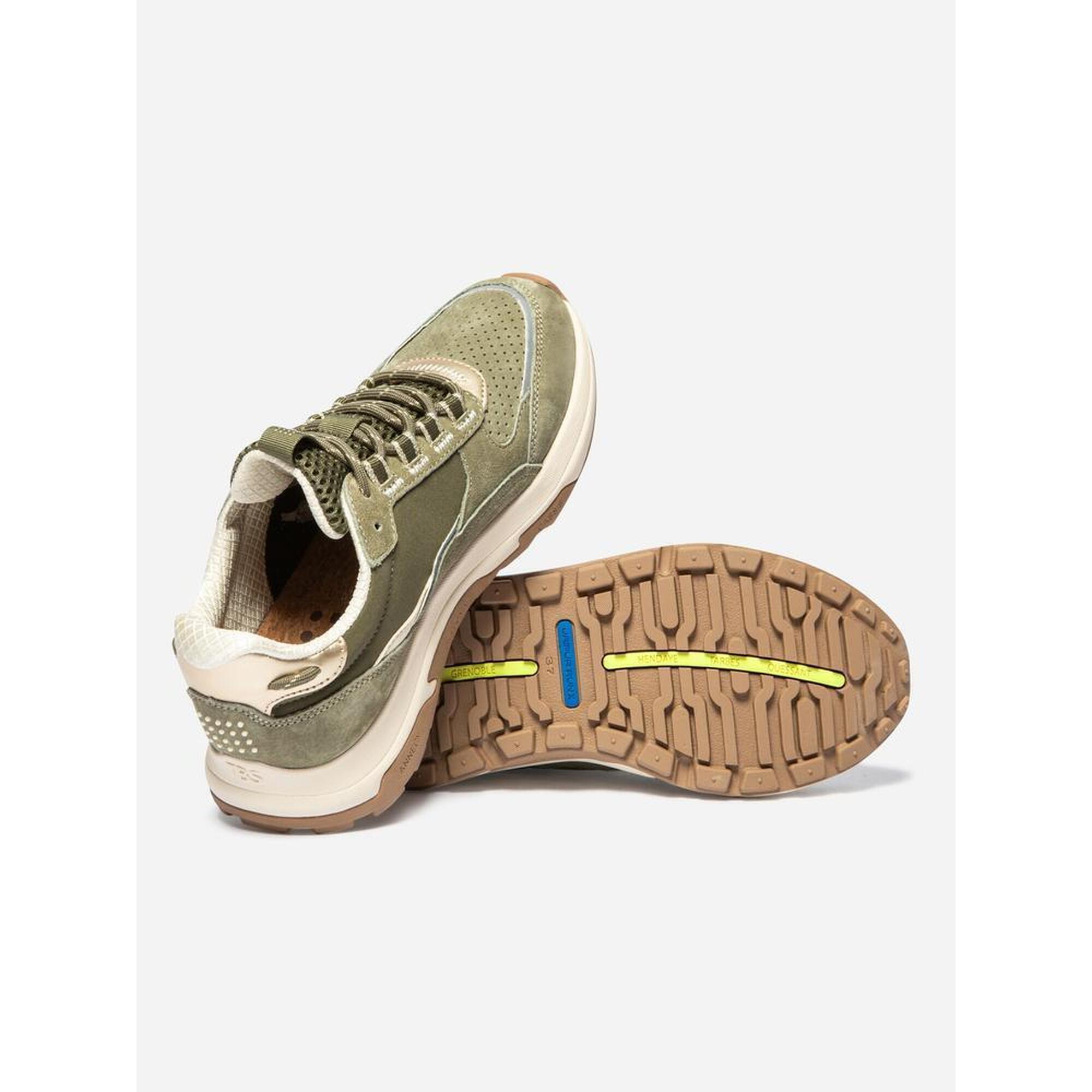 Baskets Femme Baskets TBS JAZONNE Beige Vert TBS