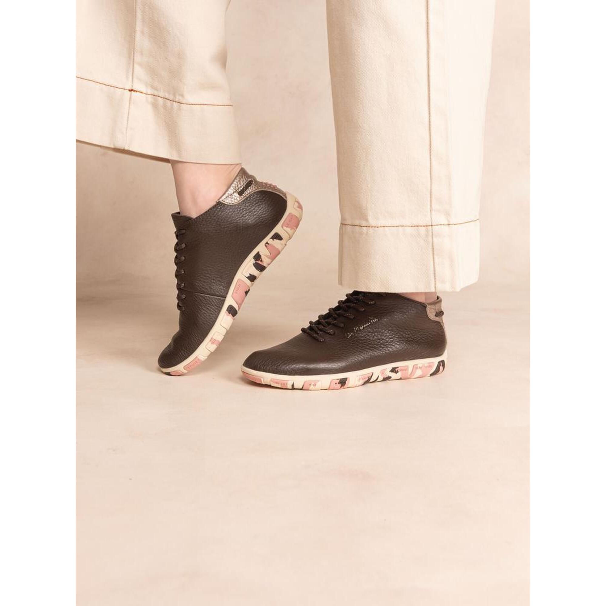 Tbs - Tennis Montantes Femme Juhayna Camo Choco/bronze - Baskets - Multicolore - Decathlon