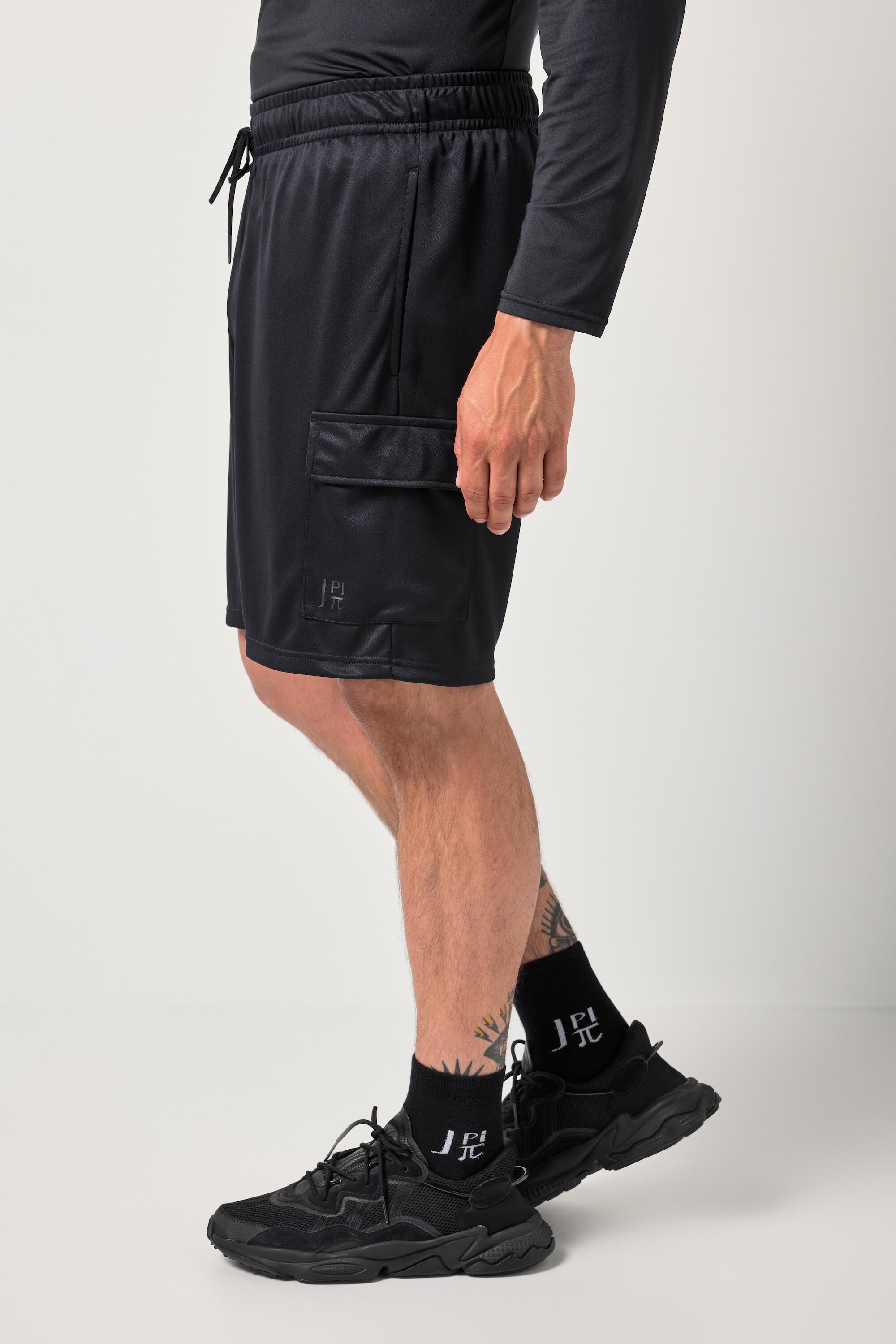 Męska Bermudy funkcyjne fitness oddychający materiał kieszenie cargo do 7XL 3/6