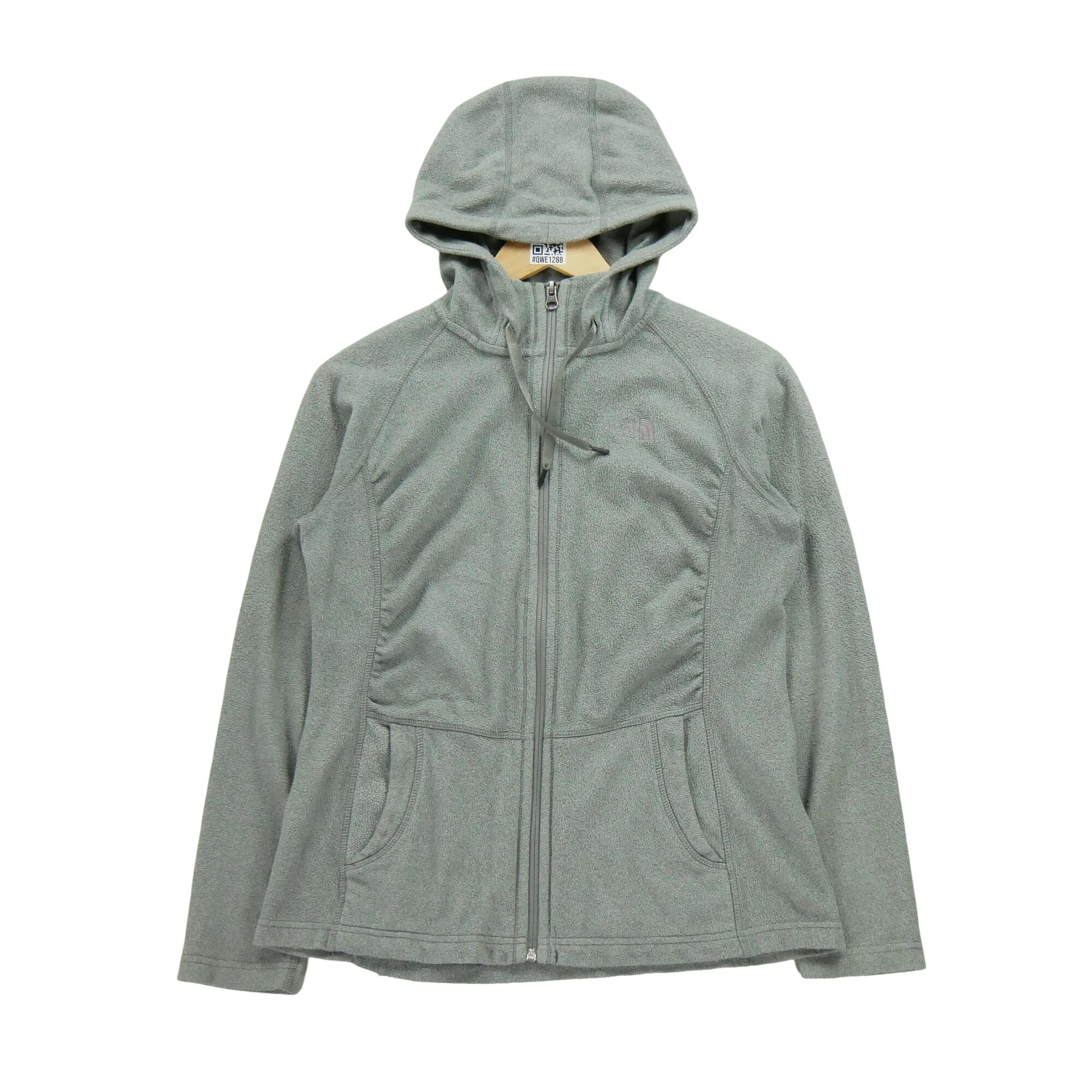 THE NORTH FACE Segunda Vida - Casaco de lã cinza TNF para mulheres - Em bom estado