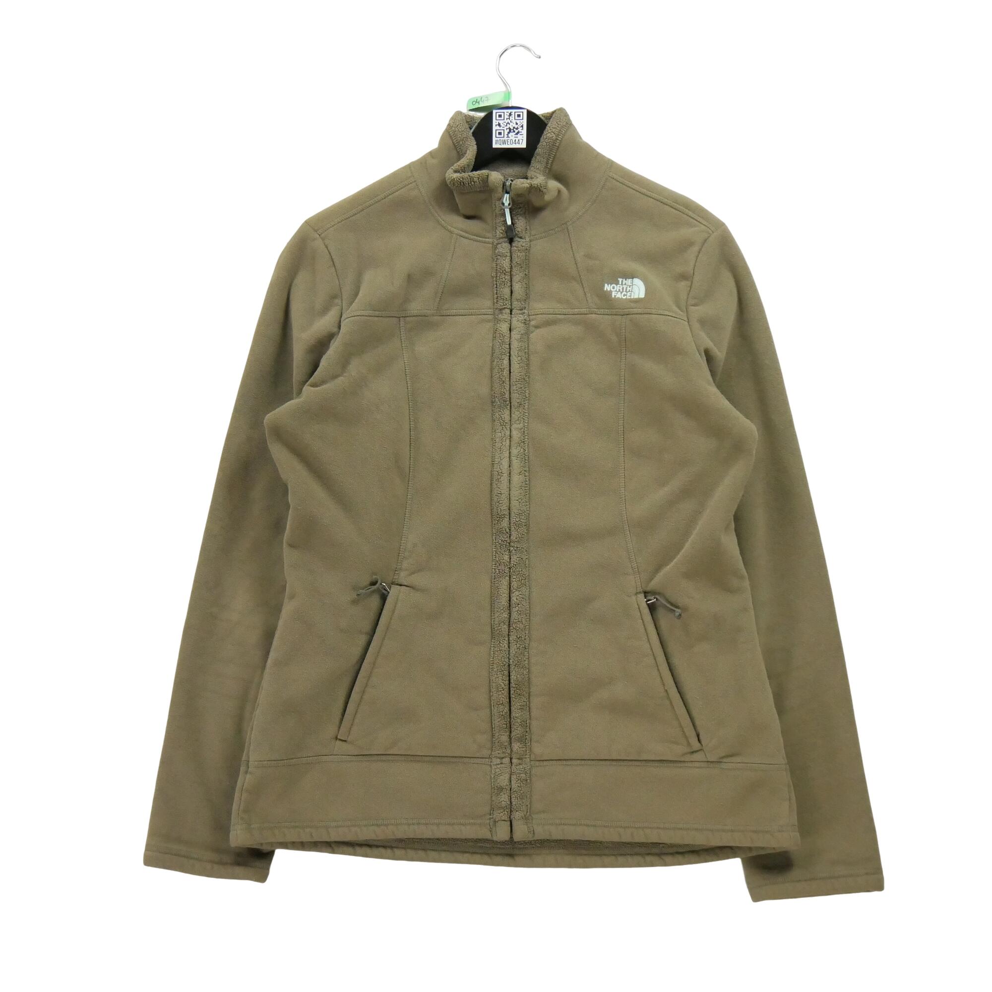 THE NORTH FACE Segunda Vida - Casaco de lã cáqui TNF para mulheres - Em muito bom estado