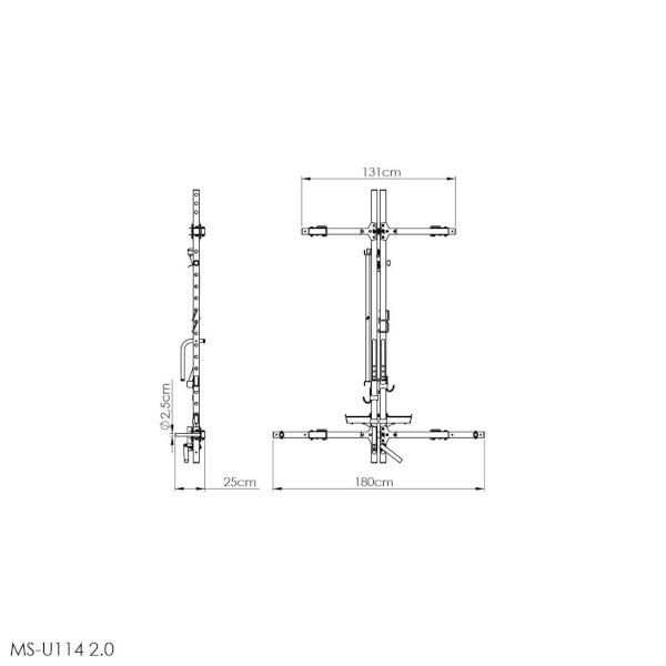 Opvouwbaar Power Rack Marbo Sport MS-U114 2.0 7/7