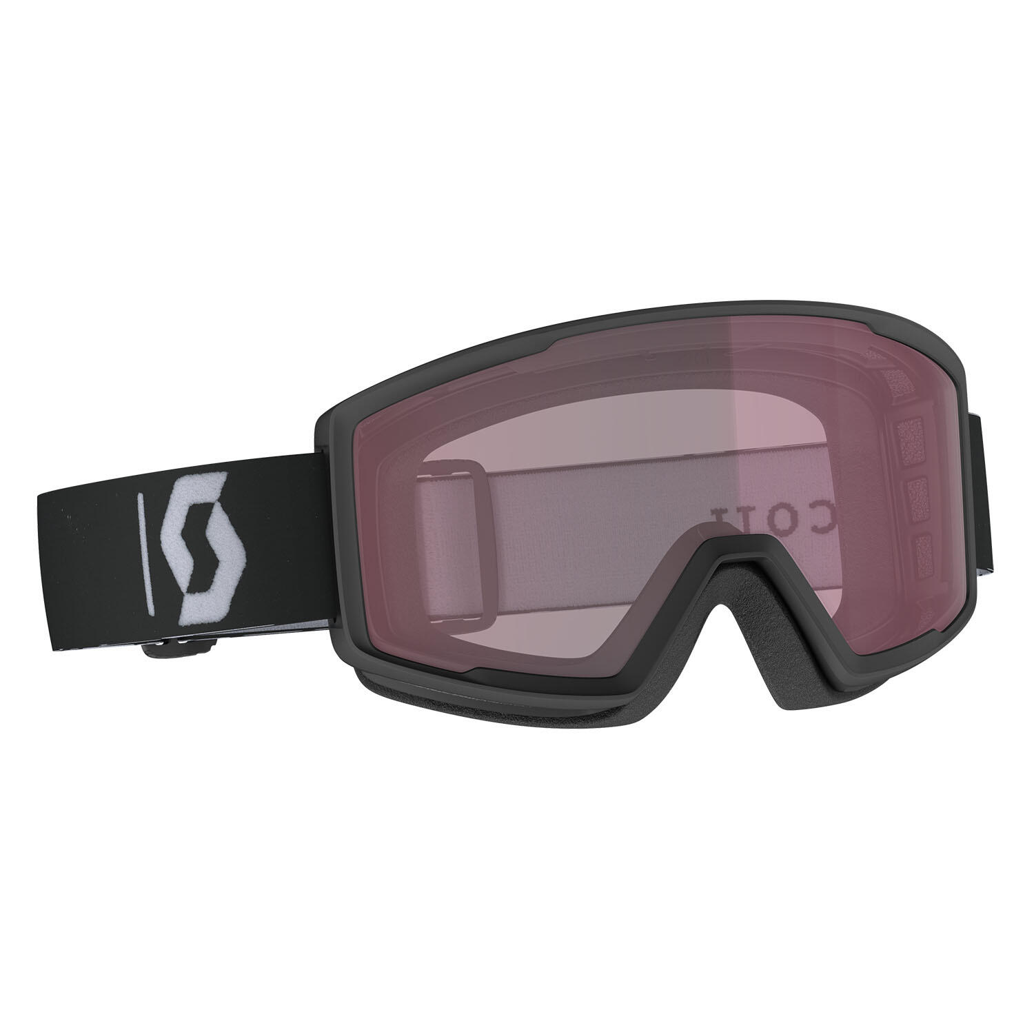 Scott - Masque De Ski/snow Factor Black White Illuminator Cat S1 Adulte - Masque De Ski - Blanc|noir|rouge - Taille Unique - Decathlon