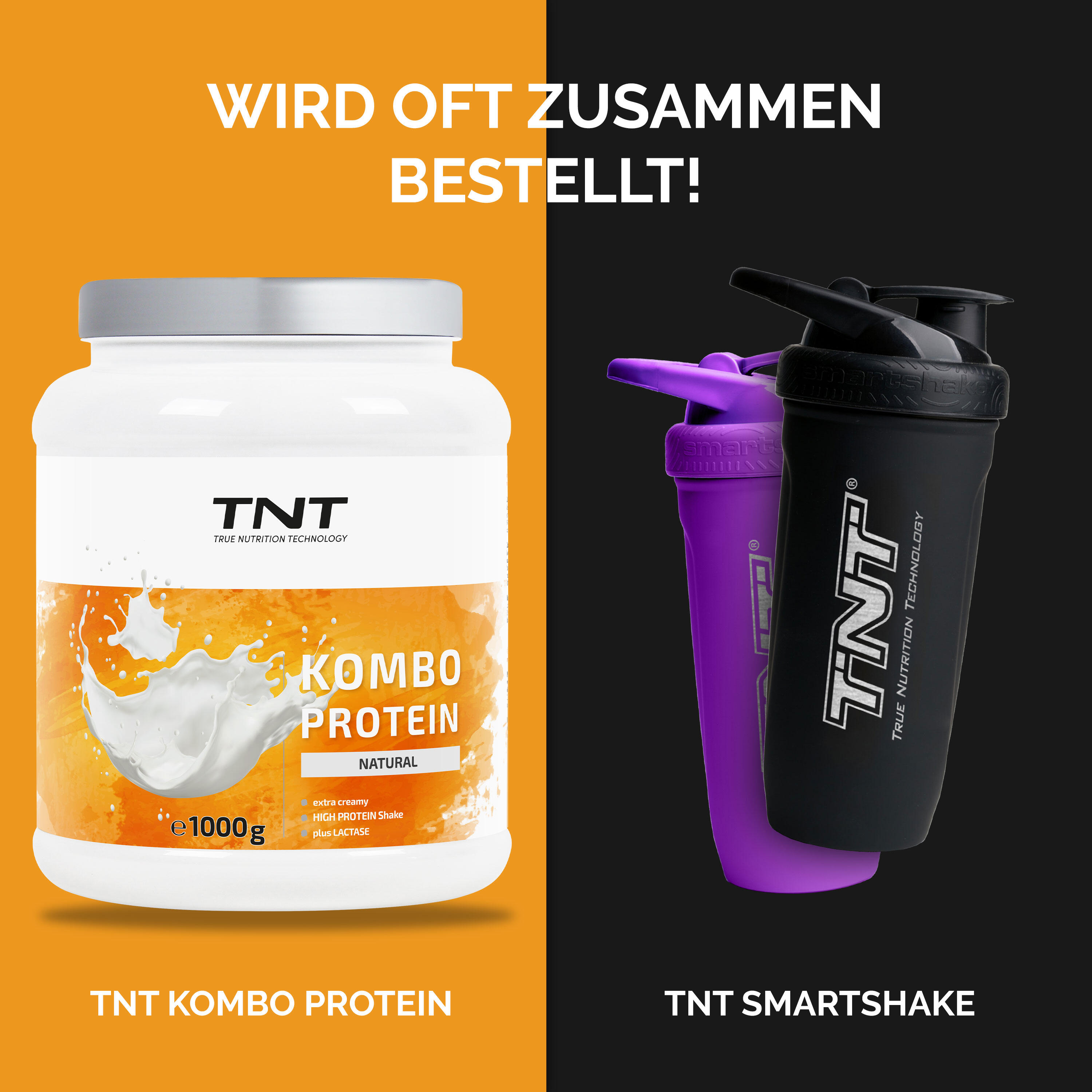 Kombo Protein - 3 Eiweißquellen + Laktase + Flohsamenschalen 7/7