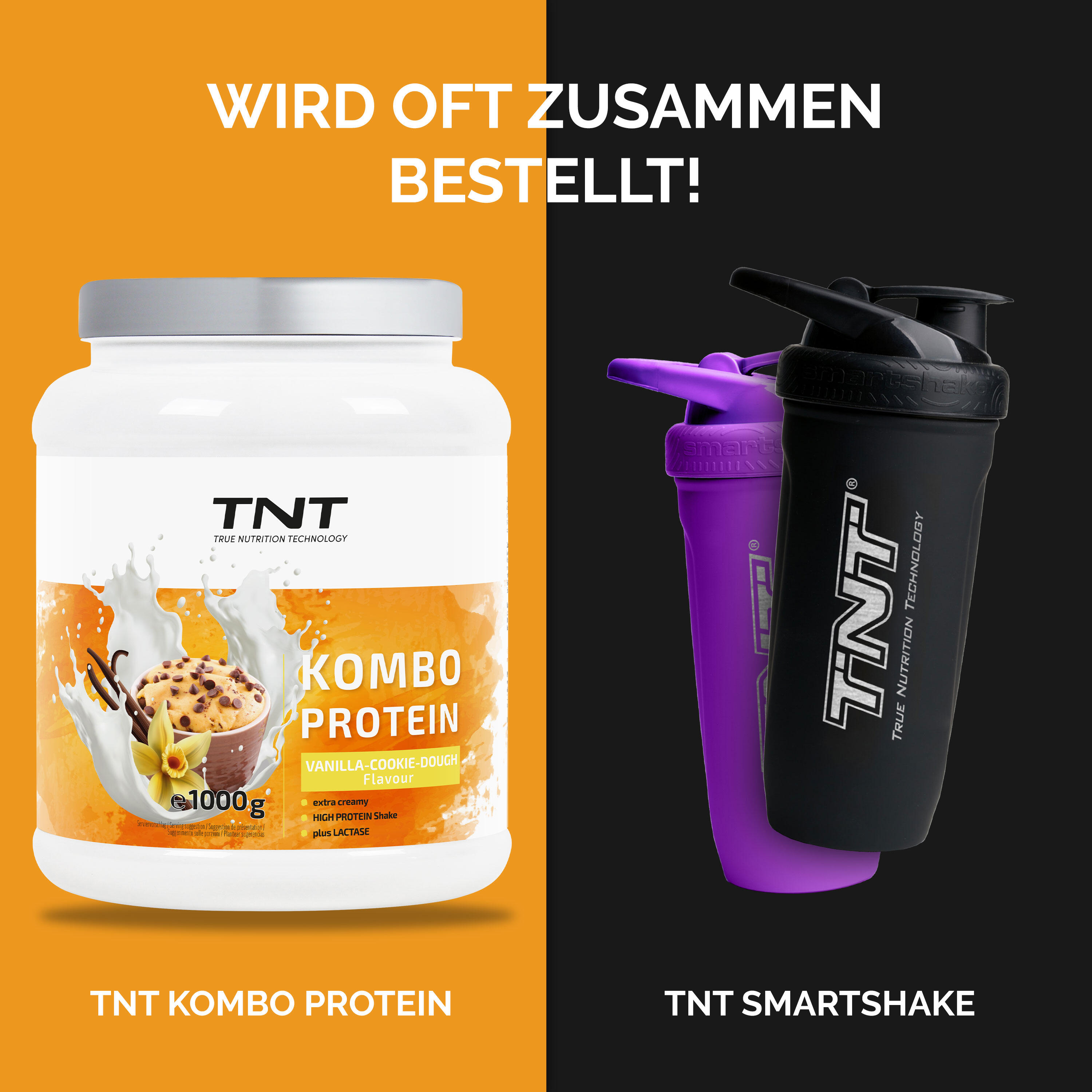 Kombo Protein - 3 Eiweißquellen + Laktase + Flohsamenschalen 7/7