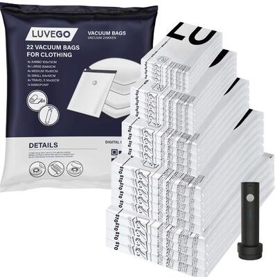 22 pack vacuümzakken - diverse maten - elektrische pomp