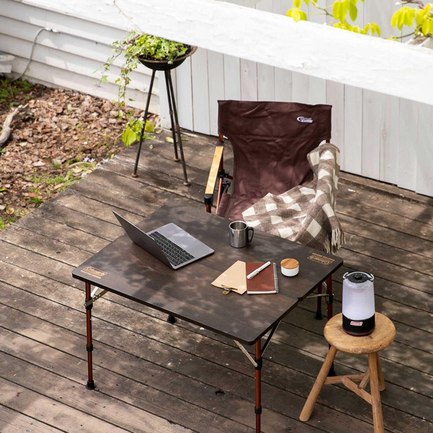 Coleman JP Butterfly Table 90 – 3-Level Adjustable Camping Table