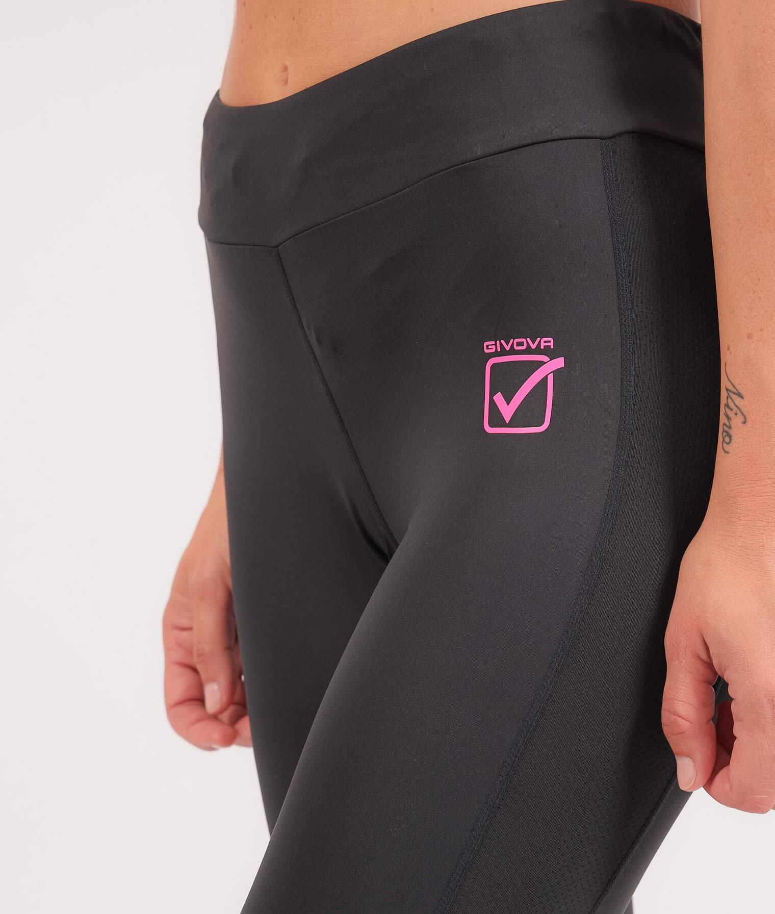 Leggings givova nero/fuxia 2/4