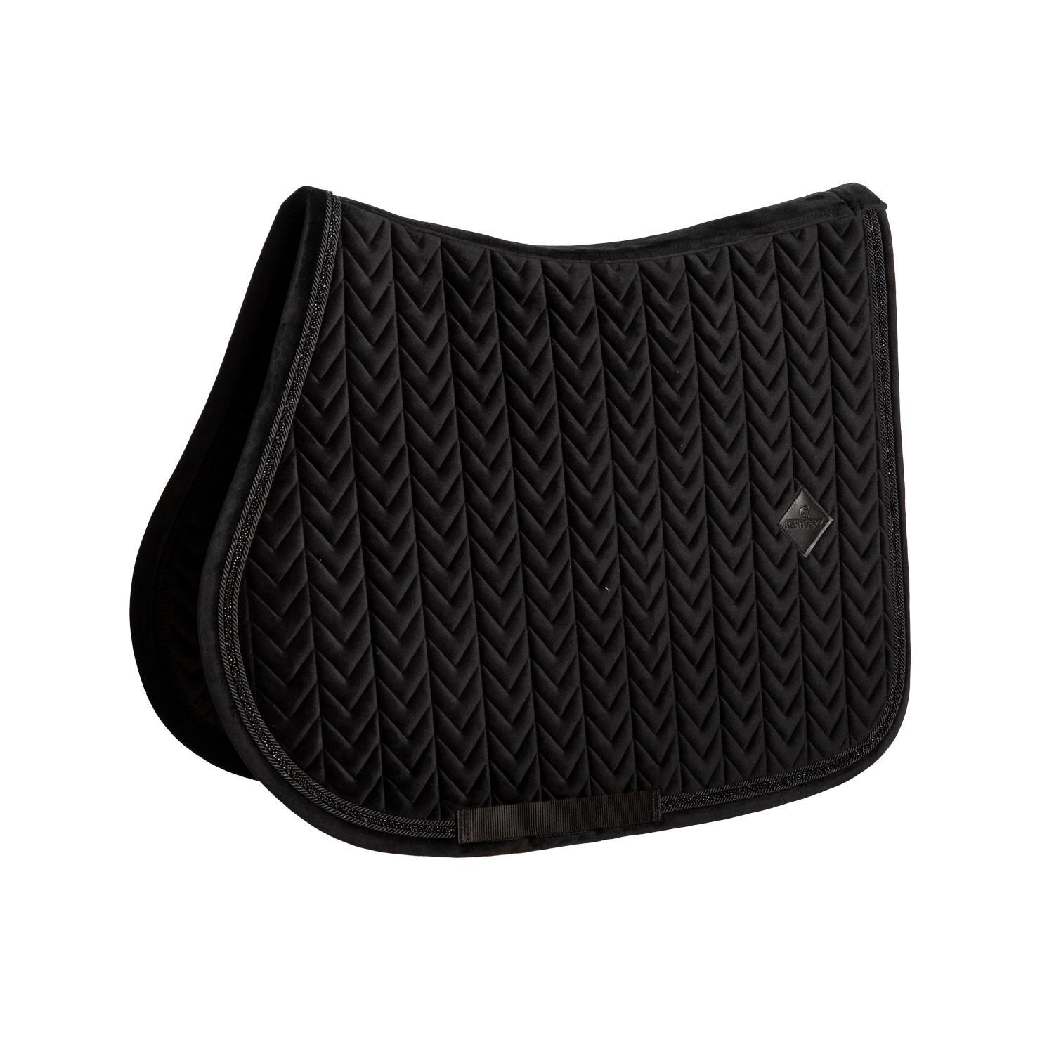Kentucky Velvet Mini Pearls Zadeldoek Zwart -