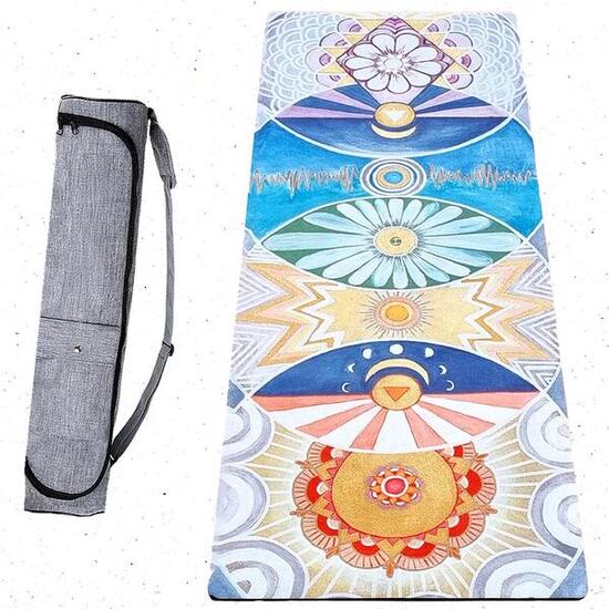 Tapis de yoga Hi-tech, 6mm + sac étanche - 3 matériaux pour plus de confort 5